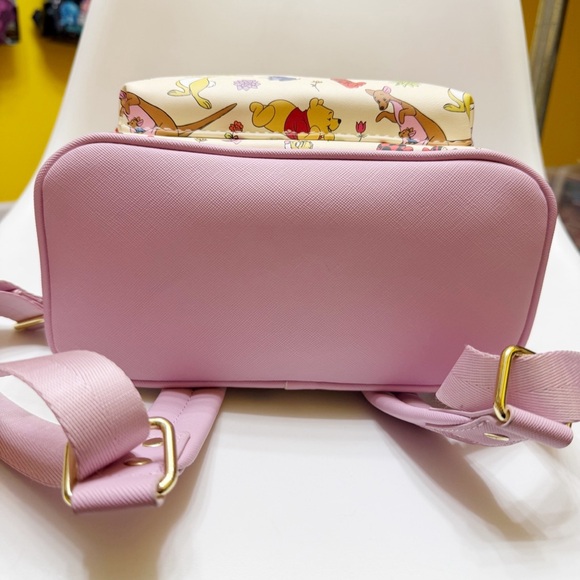 loungefly | winnie the pooh and friends pink ivory mini backpack - Picture 8 of 11